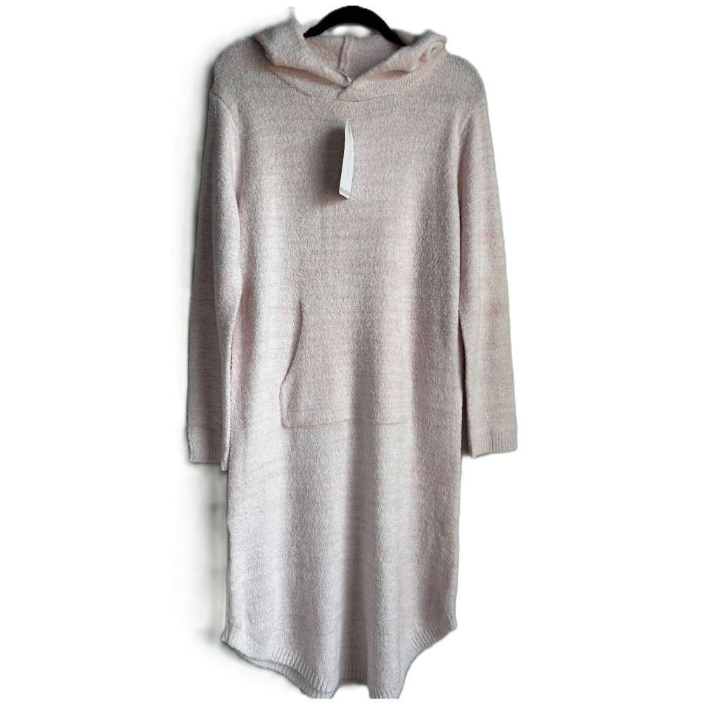 Softies Heather Marshmallow Hooded‎ Lounger Blush Pink Small Lounge Dress NWT